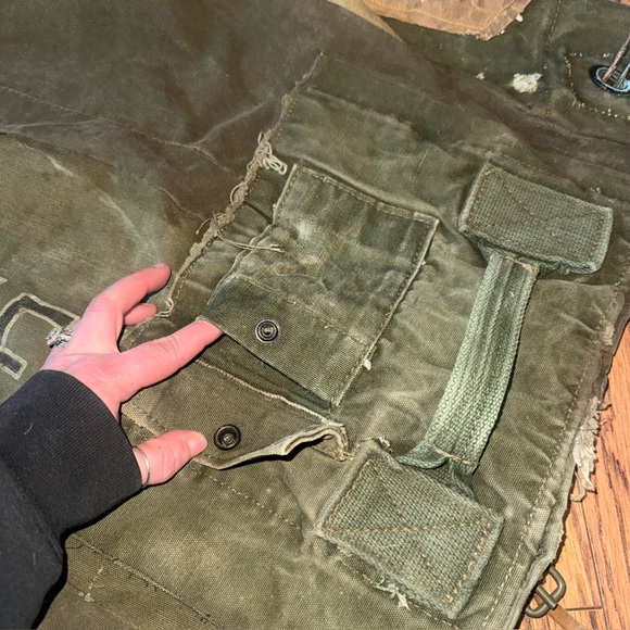 Authentic Vintage Army Post Apocalyptic Jacket Retro Cos Play Greg Fur Military - Picture 12 of 16
